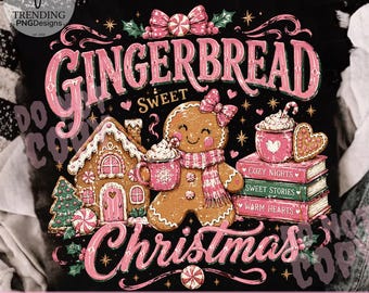 Gingerbread Coquette Bow PNG, Christmas Season Png, Toddler Christmas PNG, girly Christmas png, Retro Holiday Sublimation (Digital Download)