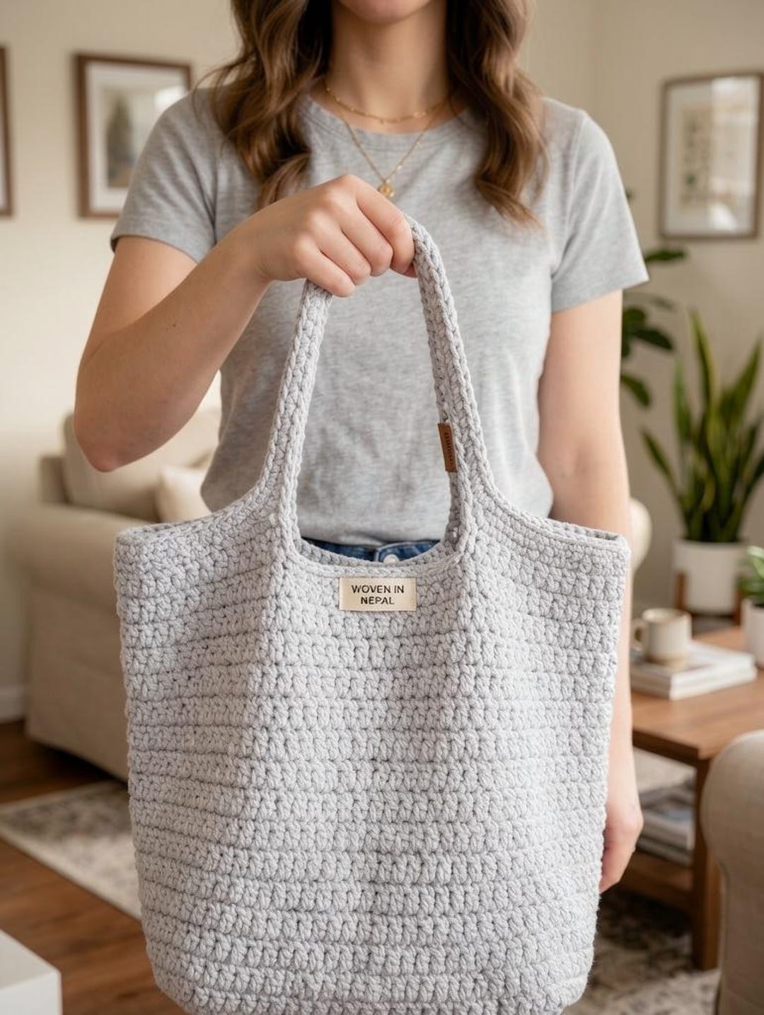 Crochet Tote Pattern PDF, Easy Tote Bag Pattern, Hobo Bag Crochet ...