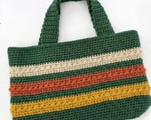 Crochet Tote Bag Pattern PDF, Boho Market Beach Shoulder Bag, Granny Square Style Tote, Easy DIY Handmade Crochet Bag Tutorial