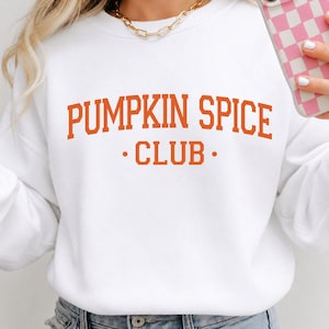 Pumpkin Spice Club PNG SVG, Temporada de calabazas, Ambiente otoñal, Diseño de Halloween, Lindo fantasma de calabaza, Archivo de sublimación Descarga digital