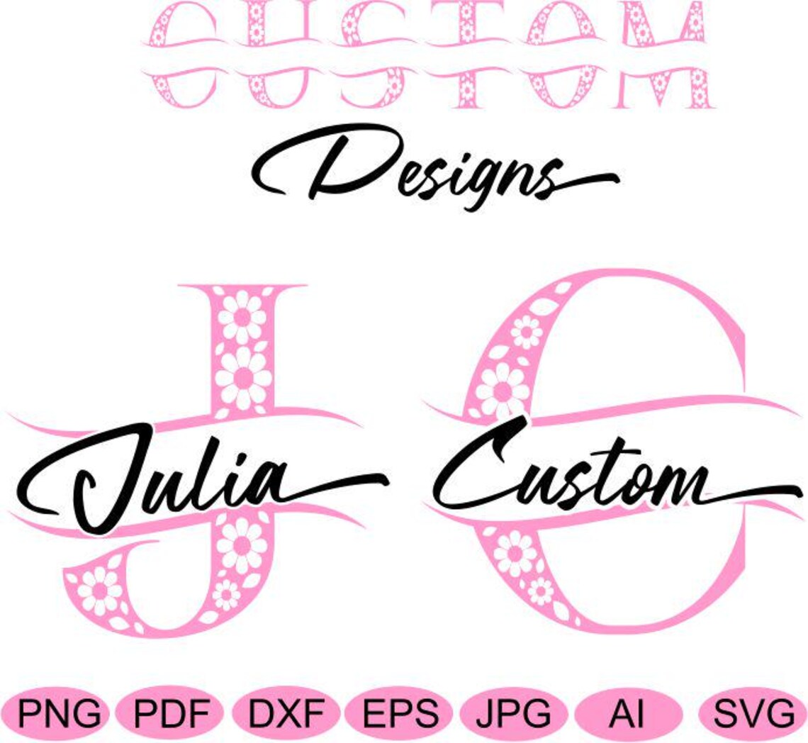 Custom Svg, Custom Png, Trendy Svg, Trendy Png, Flower Design Name ...