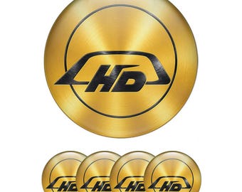 Custom Wheel Center Cap Stickers – 3D Domed Logo Decals Set of 4 for Car Rims