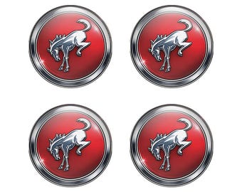 3D Domed  Wheel Center Caps – Custom Logo Rim Decals (Set of 4)