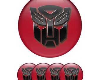 3D Domed  Wheel Center Caps – Custom Logo Rim Decals (Set of 4)