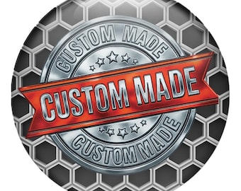 Custom Logo Wheel Center Cap Stickers – 3D Domed Rim Logo Decals, Personalized Car Logo Overlay, Glossy Hub Cap Stickers Set of 4