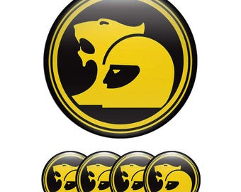 3D Domed  Wheel Center Caps – Custom Logo Rim Decals (Set of 4)