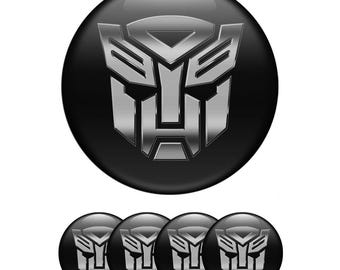 3D Domed  Wheel Center Caps – Custom Logo Rim Decals (Set of 4)