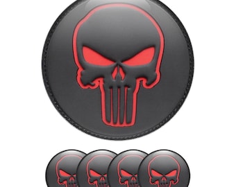 3D Domed Wheel Center Cap Stickers Set of 4 – Custom Logo Rim Decals, Universal Hubcap Overlay, Premium Car Accessories