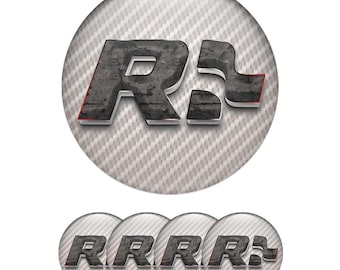 Luxury Wheel Center Cap Stickers – High Gloss 3D Resin Domed Emblems for Premium Car Rims Set of 4