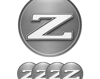 Z Fans Wheel Center Cap Domed Logo Stickers Set of 4 – Custom 3D Epoxy Decals – Car Rim Hubcap Emblems – Waterproof UV Resistant