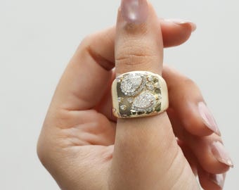 Pierścionek zaręczynowy w kształcie gruszki z diamentem hodowanym laboratoryjnie, pierścionek rocznicowy z prostym diamentem dla dziewczyny