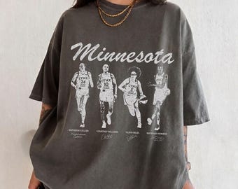 Vintage Collier Miles Williams Howard Women Basketball Comfort Colors Shirt, WNBA T Shirt, Minnesota Lynx Fan Tee, Women Basketball Gift