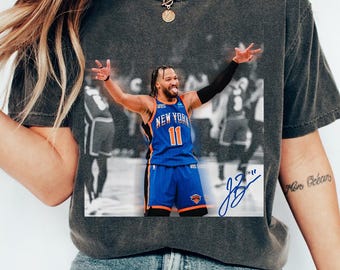 Jalen Brunson Basketball New York Vintage Comfort Colors Shirt