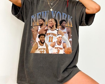 New York Basketball Comfort Colors T-Shirt, Knick Graphic Tee Jalen Brunson KAT Josh Hart OG Anunoby Fan Shirt, Final Game Day Fan Gift