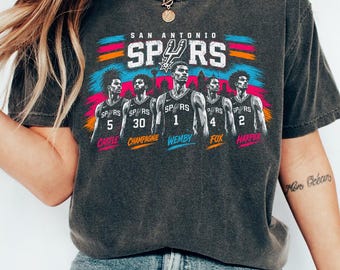 San Antonio Spurs Shirt, Retro Spurs Fan Tee, Basketball Graphic T Shirt, San Antonio Basketball Shirt, Vintage Sports Fan Gift