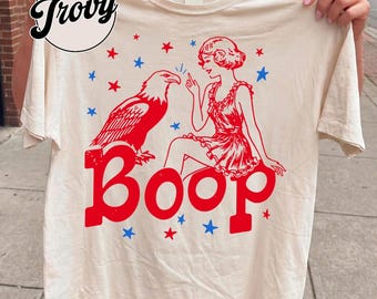 Comfort Colors® American Boop Funny Eagle shirt, USA shirt, 250th anniversary, 4th of july shirt, freedom shirt, patriotic shirt, USA shirt