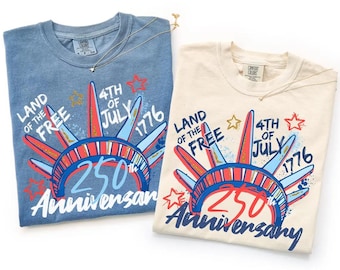 Comfort Colors USA Shirt America 250th Anniversary Gift 250 Years 4th of July Tshirt US 250 Years foj T-Shirt