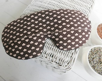 Weighted Eyepatch,Harts, Washable Cover,Aromatherapy Lavender Flaxseed, Adjustable Sleep Mask Made by SleepingOwl