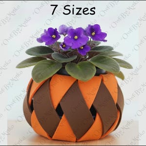 7 Sizes Spiral Felt Basket PDF Pattern | Beginner-Friendly A4 & US Letter