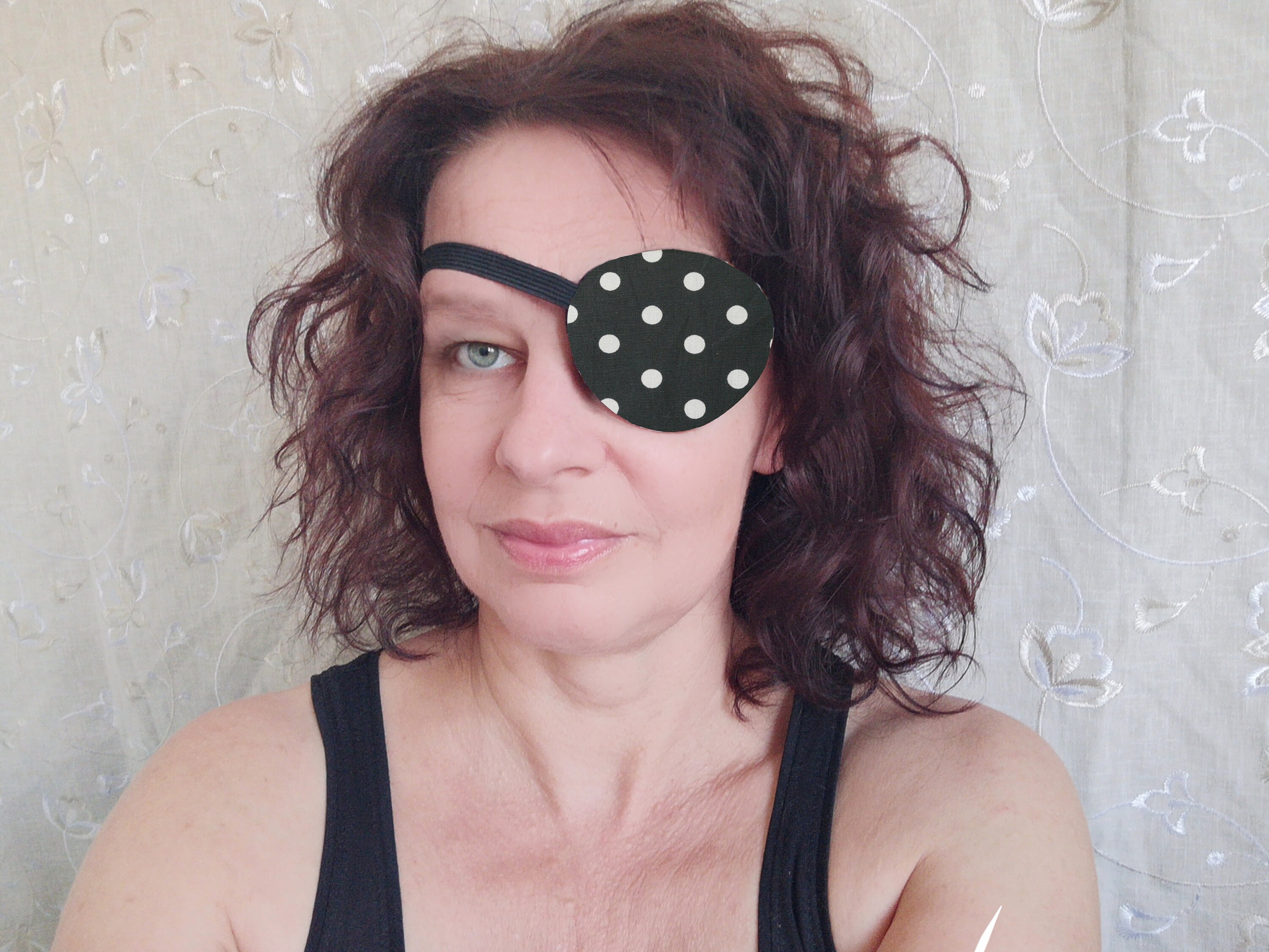 3 Sizes 3D Adjustable Eye Patch Super Soft, Big Dots on