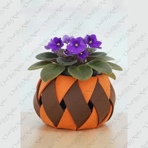 Two Spiral Felt Basket PDF Pattern | Beginner-Friendly A4 & US Letter