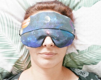 Space Weighted Sleep Mask: Organic Cotton, Lavender Aromatherapy