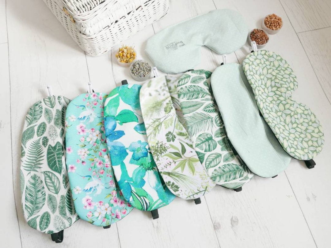 Peacegoods Unscented Eye Pillow - Made From Soft Cotton Flannel - Weighted Filled With Flax Seed Microwavable - Yoga Massage Headache