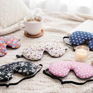 48 Designs of Cotton Eye Masks – Padded, Adjustable Sleep Masks by OwlByMytko
