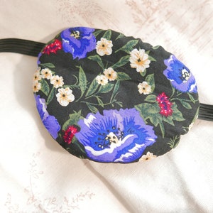Adjustable Eye Patch 3D Super soft, multicolours flowers design cotton, without touching eye. (etsy)