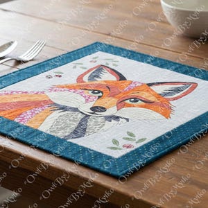 Patrón de costura para edredón con apliques de zorro: Plantilla PDF para principiantes (A4, Carta EE. UU.) imagen 13