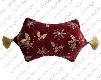 Patrón de costura para almohada cervical: Plantilla PDF (apta para principiantes)