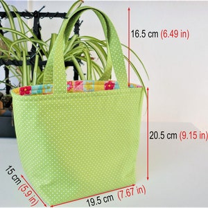 Green Tote Bag Pattern: Beginner Sewing Project (PDF Download)