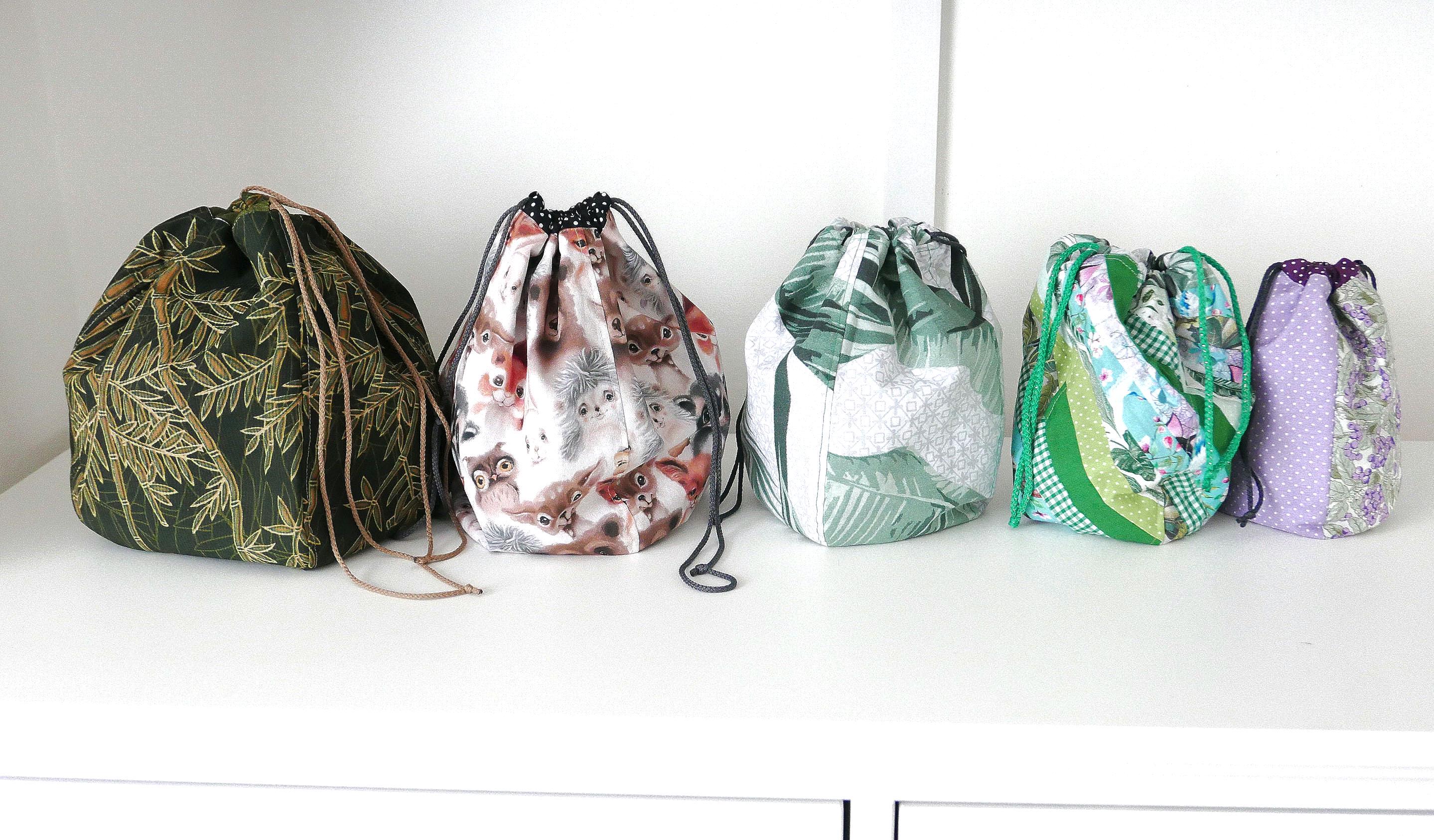 Drawstring Bag Sewing Pattern | 5 Sizes PDF | Beginner-friendly DIY ...