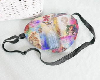 3D Adjustable Eye Patch; 3 Sizes, Super soft, memories design cotton, without touching eye. (etsy)