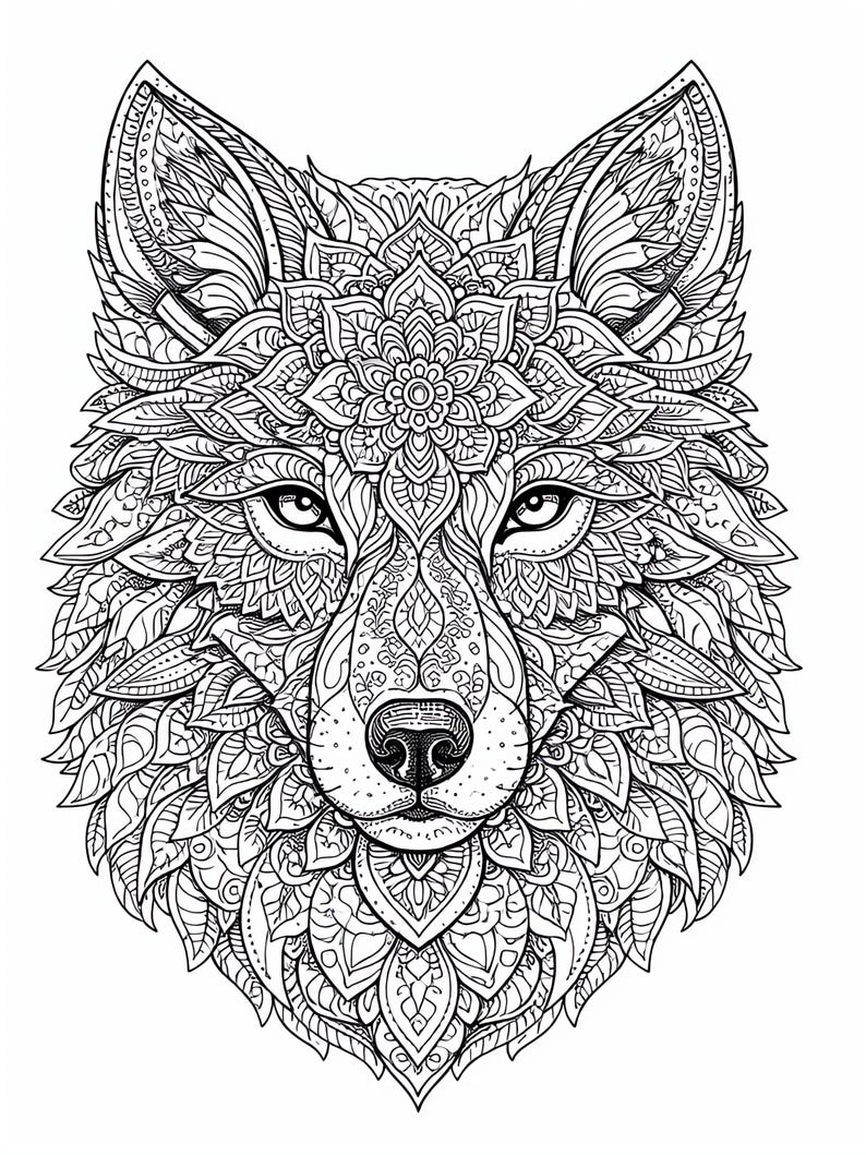 100 Printable Animal Mandala Coloring Pages PDF | Instant Download ...