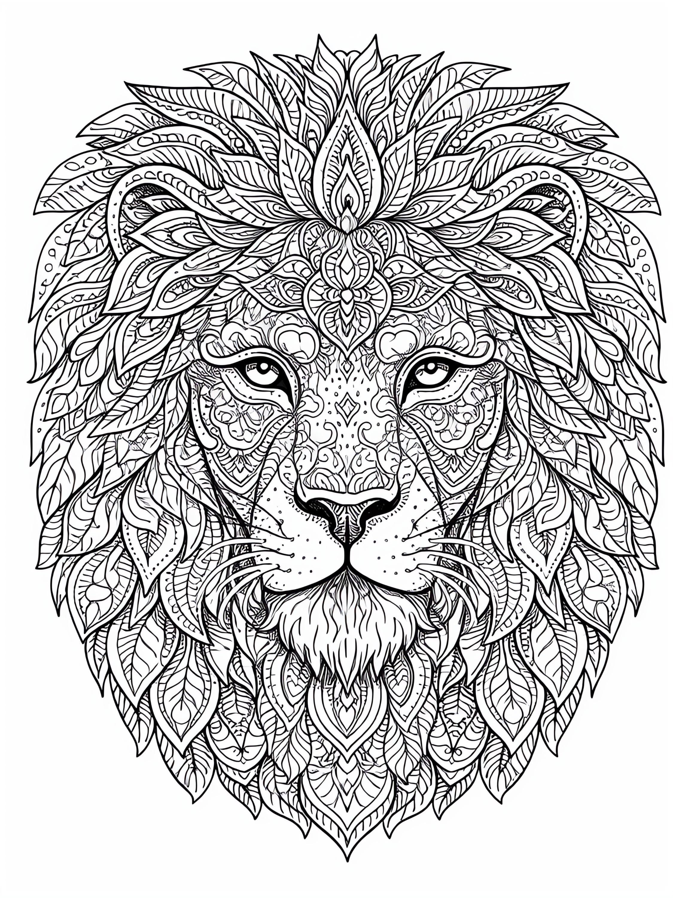 100 Printable Animal Mandala Coloring Pages PDF | Instant Download ...
