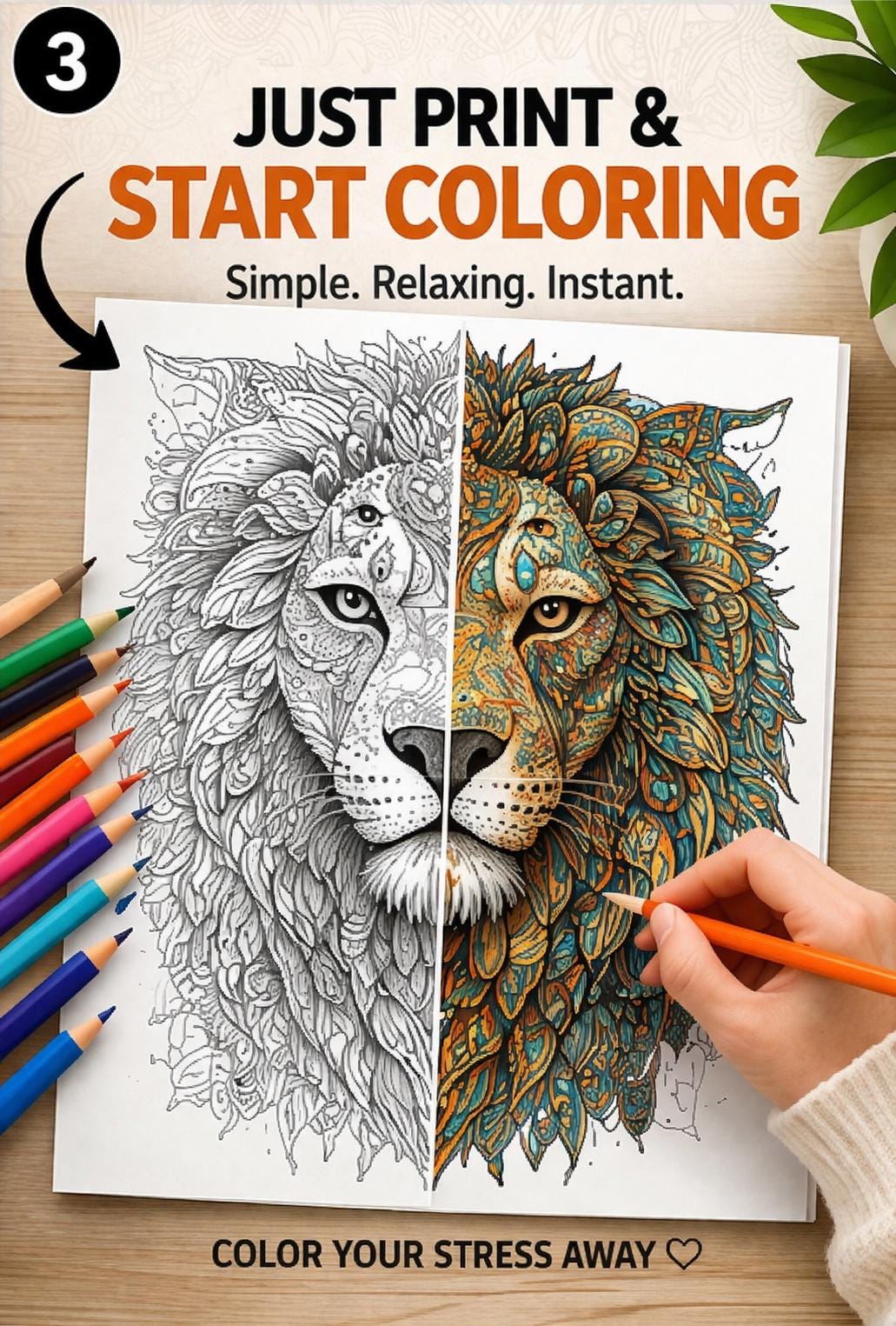 100 Printable Animal Mandala Coloring Pages PDF | Instant Download ...