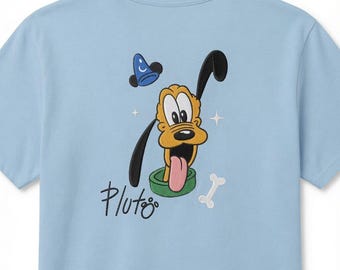 Pluto The Dog Embroidery Design, Disney Pluto Machine Embroidery File, Cute Pluto Digital Pattern, Disney Character Stitch for Kids DIY