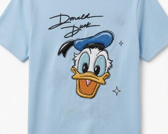 Donald Duck Machine Embroidery Design, Classic Disney Embroidery File, Donald Face Digital Pattern, Disney Embroidery for Baby Clothing