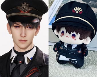 アニメ風ちびぬいぐるみ（制服・帽子付き）、10cmのかわいいコットン人形、コレクター向けキャラクターぬいぐるみ、柔らかいぬいぐるみ、ファンへのギフト