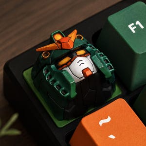 Gundam Artisan Tastenkappe Harz Anime Tastenkappe Benutzerdefinierte ESC-Tastenkappe Handgemachte Gaming-Tastenkappe Einzigartige Mecha Keyboard Tastenkappe Bild 1