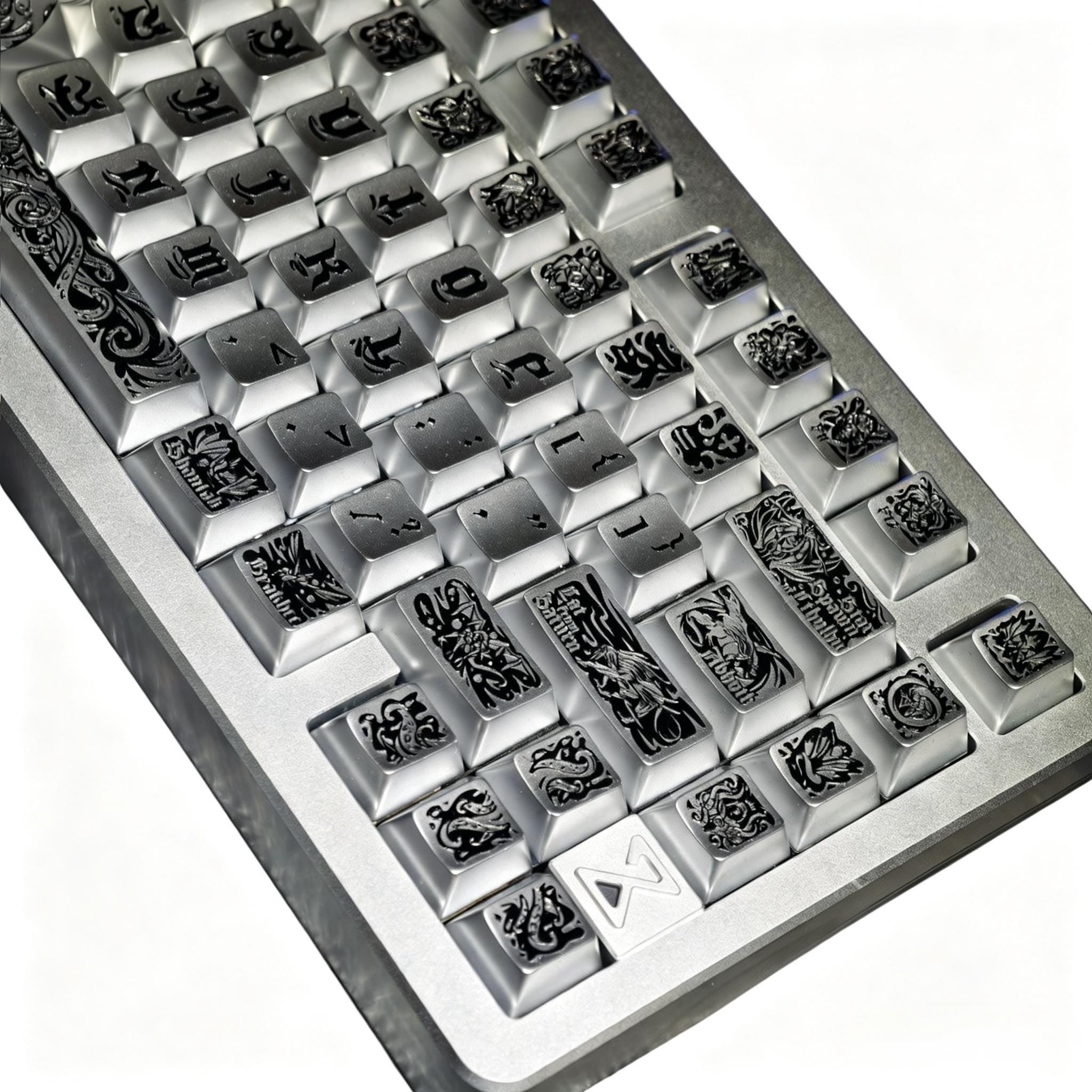 Goth Key Cap Set Cthulhu Old God Keycap Set Gothic PBT Full Keycap Set Retro Themed ...