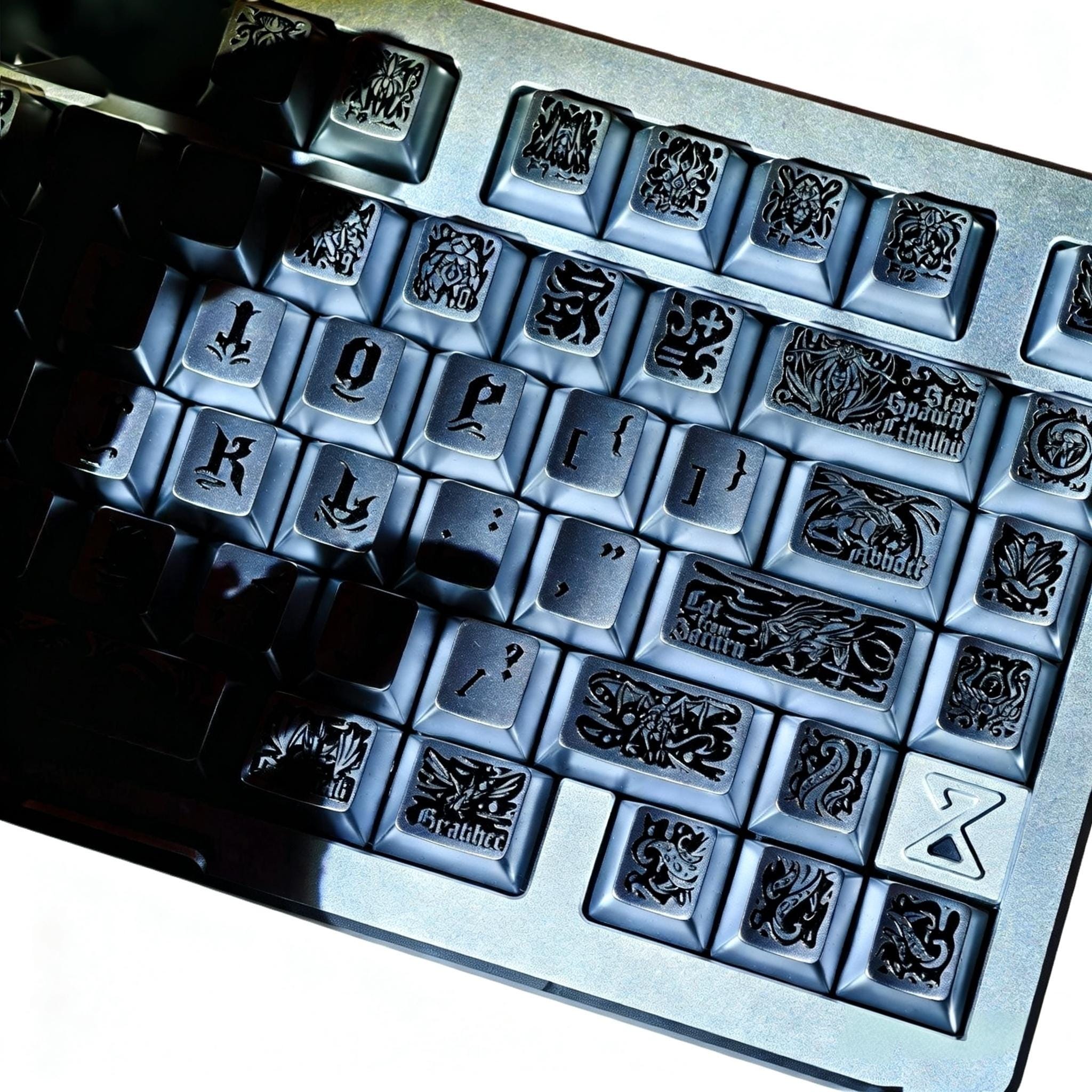 Goth Key Cap Set Cthulhu Old God Keycap Set Gothic PBT Full Keycap Set Retro Themed ...
