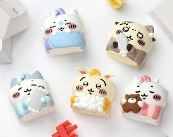 Chiikawa Artisan Keycap - Handmade Cute Resin ESC Keycap, Funny Custom Anime Keycap Gift
