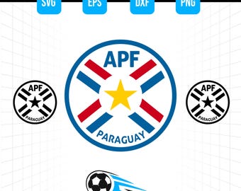 Paraguay National Football Team Logo SVG PNG – Soccer Crest Cut File (Digital Download)