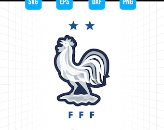 France National Football Team Logo SVG PNG – Soccer Crest Cut File (Digital Download)
