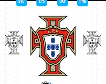 Portugal National Football Team Logo SVG PNG – Soccer Crest Cut File (Digital Download)
