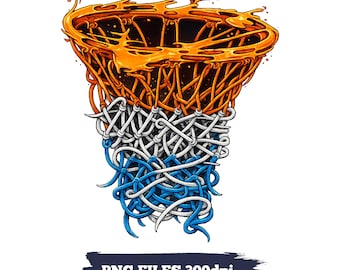 Basketball Net PNG SVG Design, Sports Graphic for T-Shirts, Mugs, Posters (Digital Download)