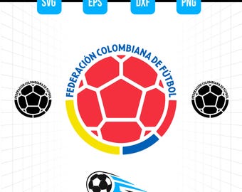 Colombia National Football Team Logo SVG PNG – Soccer Crest Cut File (Digital Download)