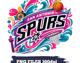 Go Spurs Go PNG SVG, San Antonio Spurs Basketball Shirt Design, NBA Basketball Design, Spurs Playoff Shirt, Wembanyama Spurs, Game Day Shirt